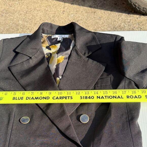 Cabi Elegant Black Double-Breasted Women's Blazer Size 6 - Picture 6 of 10